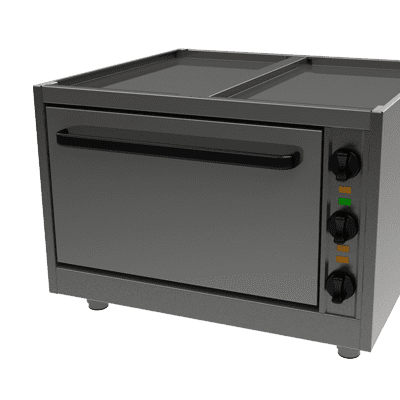 EKU Backöfen als Unterbau für die Tischgeräte der Snack-Line Serie Backöfen