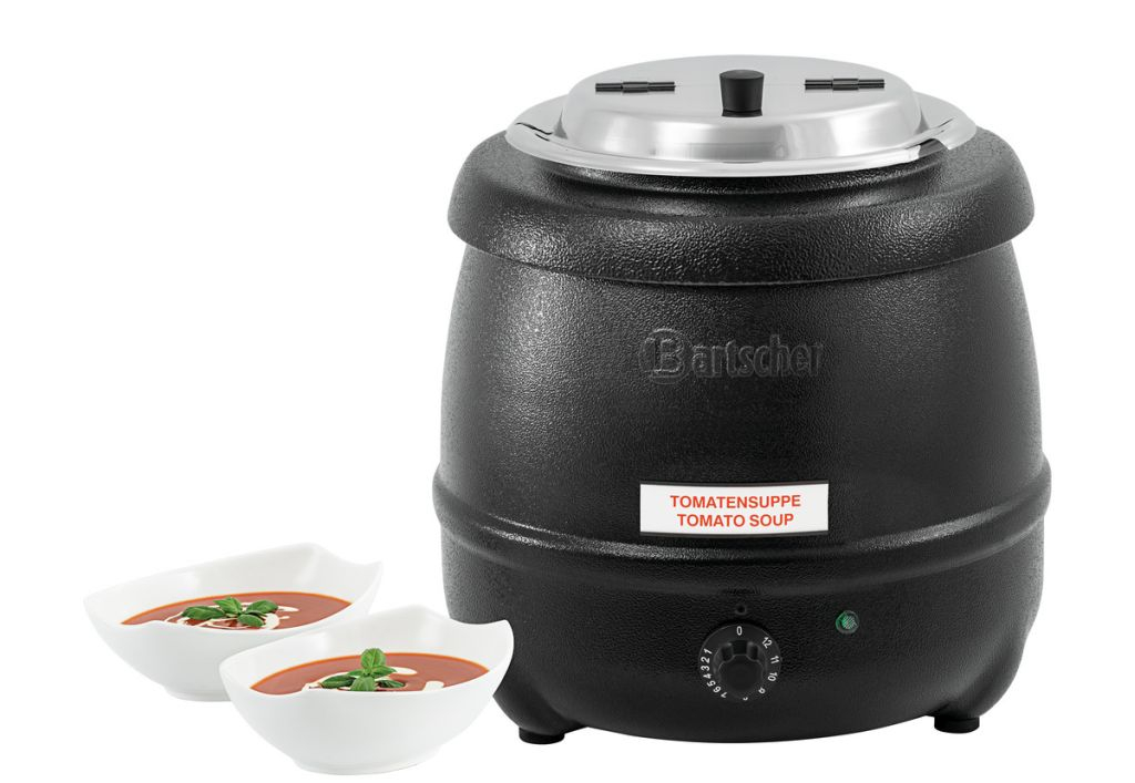 Bartscher Suppentopf Economic, 9 L, schwarz