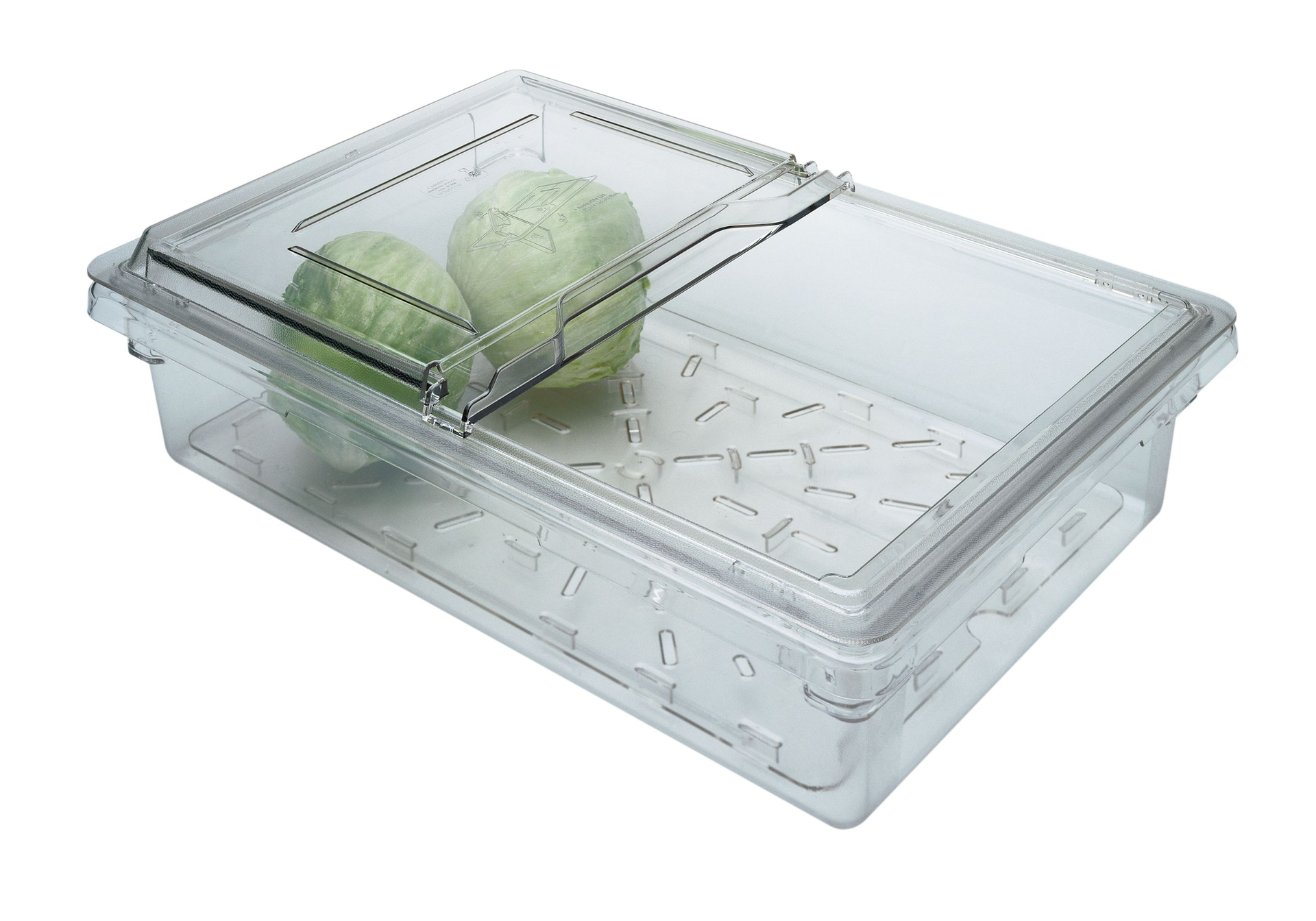Cambro Copertura A Cupola Camwear 30.5x50.8x15.2cm – Policarbonato Trasparente Con Manico Cromato - 3