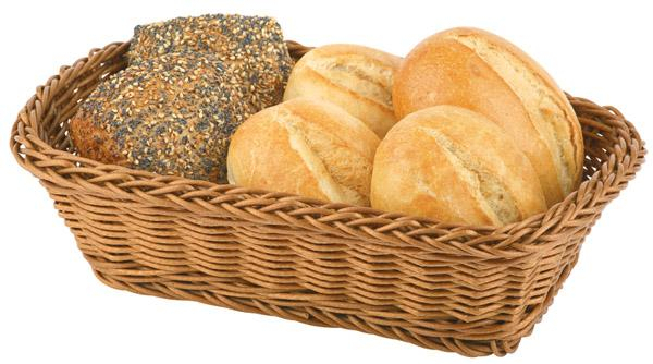 APS Korb „ECONOMIC“ Aus Polypropylen – Obstkorb Oder Brotkorb, 31,5 X 22 X 8,5 Cm, Beige, Stapelbar
