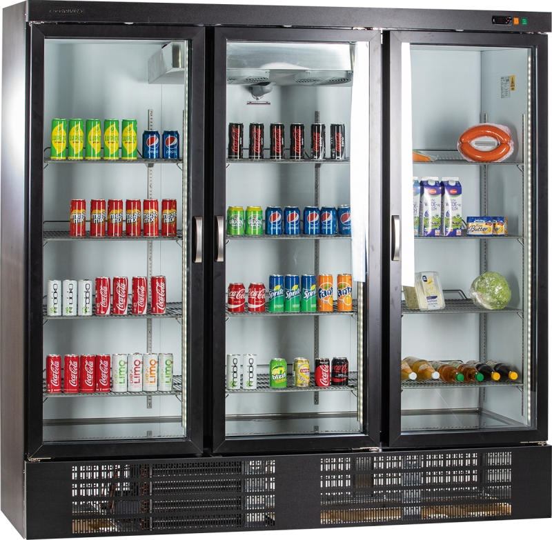 KBS Glastürkühlschrank TKU 1850 G mit drei Drehtüren KBS Glastürkühlschrank TKU 1850 G mit drei Drehtüren