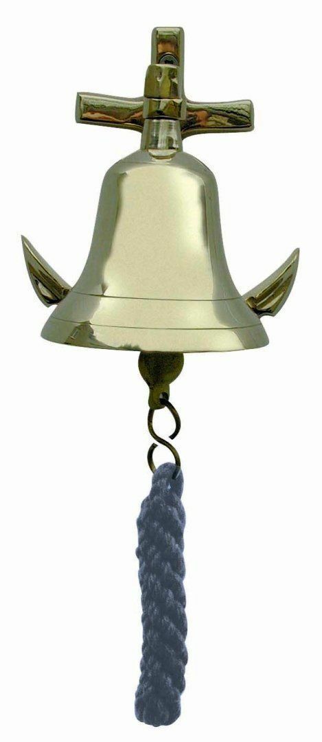 Relaxdays Türglocke 2er Set Maritim - Gusseisen Glocke Mit Leuchtturm Design