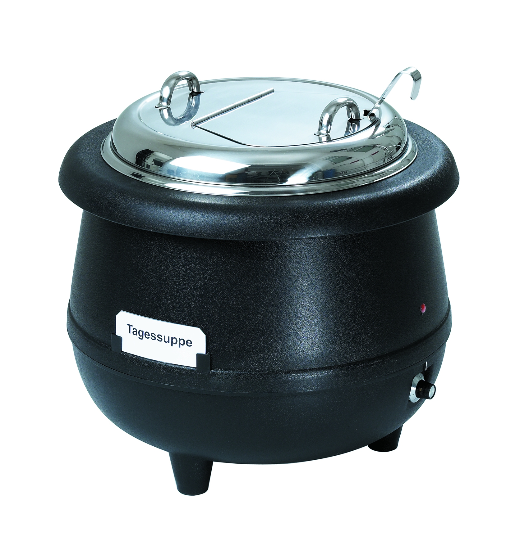 Bartscher Suppentopf Gourmet, 10L, schwarz