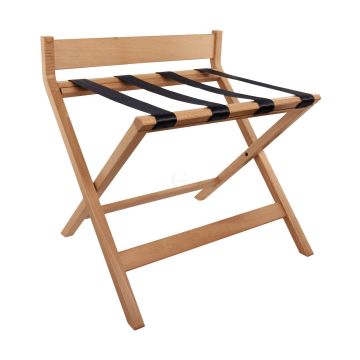 Aliseo Hotel Kofferablage mit Rückenlehne - Buche natur 