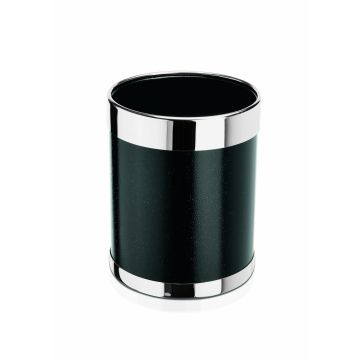 WAS Papierkorb Metall schwarz