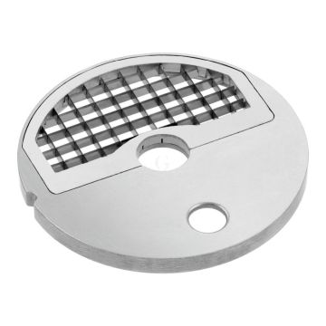 Geeignet für: Gemüseschneider GMS601 Ausgelegt für: Würfel Nur nutzbar in Kombination mit: Schneidscheibe für Scheiben DF14 Schnittstärke: 14 x 14 mm