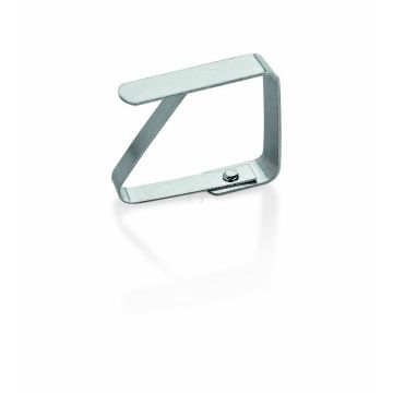 WAS Tischtuchklemmen Set 4-teilig für Tischplatten bis 4 cm Stärke Edelstahl