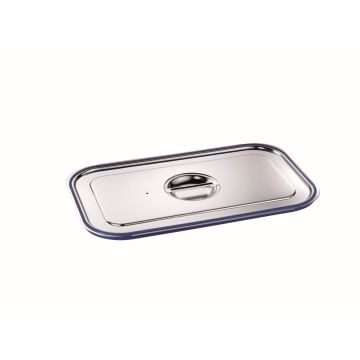 B.PRO Gastronorm Dichtungsdeckel für GN mit Bügelgriff Edelstahl-GN 1/6