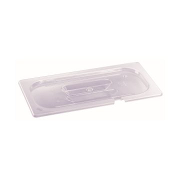 B.PRO Gastronorm Deckel mit Griffmulde und Löffelaussparung Polycarbonat-GN 1/4 (265 x 162 mm) 