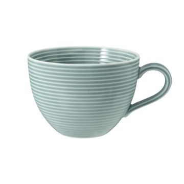 Seltmann Weiden BEAT Color Glaze Milchkaffeeobertasse 0,35 l mit Relief , arktisblau