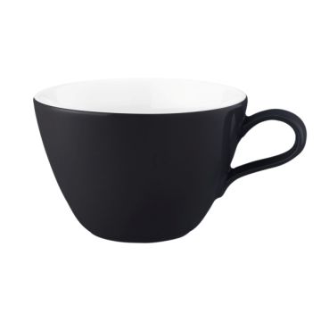Seltmann Weiden COUP Fine Dining Fashion Obere zur Milchkaffeetasse 0,35 Liter M5389, schwarz