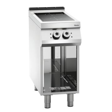 Bartscher 2-Felder Induktionsherd offener Unterbau
