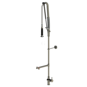 Echtermann TOP CLEAN Geschirrbrause Einhebel-Standbatterie mit Schwenkventil