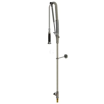 Echtermann TOP CLEAN Geschirrspülbrause Einloch-Standbatterie 1/2 Zoll ohne Schwenkventil, 800mm