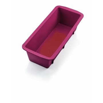 WAS Brot-/Königskuchen Cake Pan 31 red 26 x 10 x 7cm Silikon