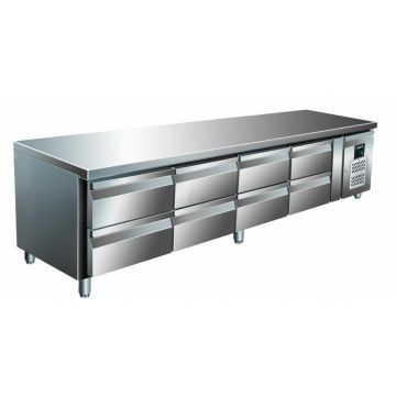 SARO Unterbaukühltisch, 4x2 Schubladen UGN 4180 TN