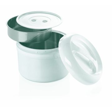 WAS Thermospeisetransportbehälter 2 Liter mit Speiseeinsatz Ø 21 cm Kunststoff