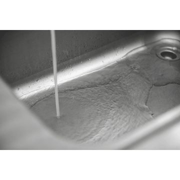 Rieber Handwaschbecken zum Einschweißen Maße 500 x 300 x 150 mm eingebaut