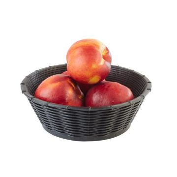 APS Korb WICKER LOOK, rund schwarz