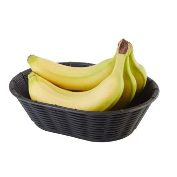 APS Korb WICKER LOOK, oval schwarz