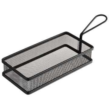 APS  SNACKHOLDER schwarzer Servier-Frittierkorb, 21,5 cm 