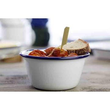 APS ENAMELWARE Schale, außen weiß