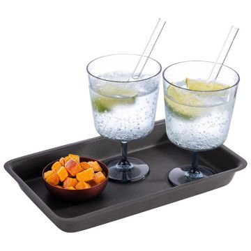 APS  Tablett LEVANTE, grey black