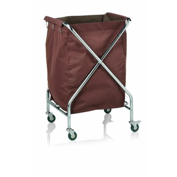 WAS Wäschewagen 61 x 61 x 98,5cm Chromnickelstahl Polyester