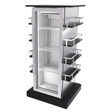 NordCap Glastürkühlschrank CC90 mit Umluftkühlung