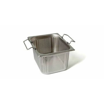 Rieber GastroNorm-Behälter GN 1/2 - 190 mm gelocht mit Stapelklappgriff