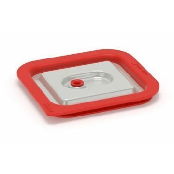 Rieber GastroNorm-Behälter GN 1/6 Vaculid Deckel rote Dichtung
