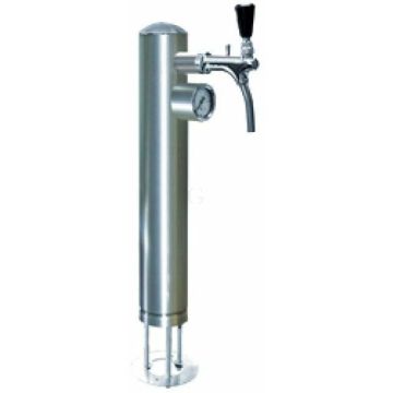 Hagola Schanksäule Zylindra Edelstahl gebürstet