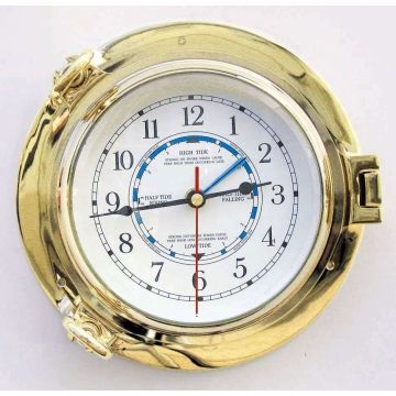 Sea Club Tidenuhr im Bullauge 22 cm