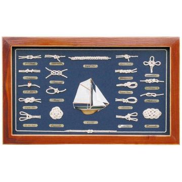 SeaClub Knotentafel Holz 51 x 31 cm