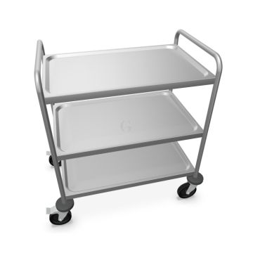 B.PRO Servierwagen SW 8x5-3 mit stahlverzinkten Rollen