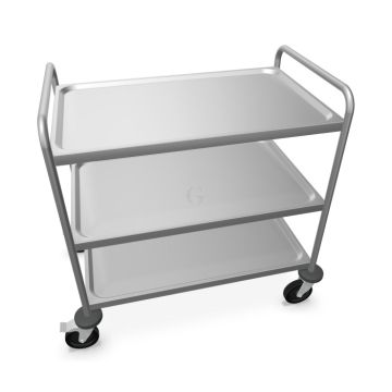 B.PRO Servierwagen SW 9x6-3 Etagen, mit Rollen stahlverzinkt 