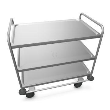 B.PRO Servierwagen SW 10x6-3 mit  4 Lenkrollen