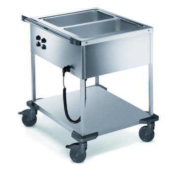 B.PRO Speisenausgabewagen SAW-L 2 Beheizt Offen für Anfahrwand