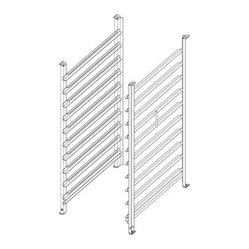RATIONAL Einhängegestell Typ 10-1/1, 10x1/1GN, 68 mm Schienenabstand