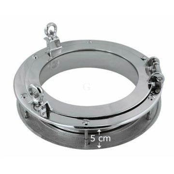 SeaClub Türeinbau-Bullauge 30/20 cm vernickelt