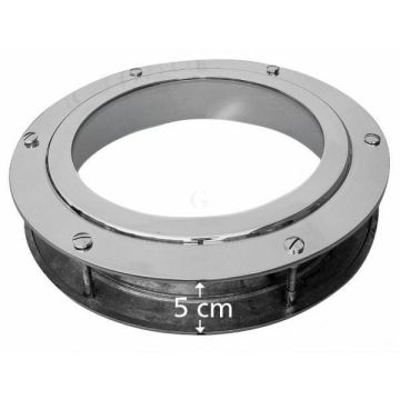 SeaClub Türeinbau-Bullauge 30/20 cm geschlossen vernickelt