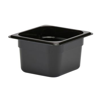 CAMBRO GastroNorm-Behälter GN 1/6 1,5 Liter Schwarz