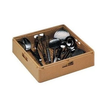 Zanussi Besteckkorb Kunststoff, braun