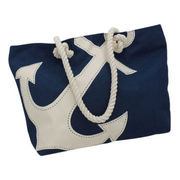 SeaClub Shopping-Tasche blau mit Ankerdruck Hauptbild