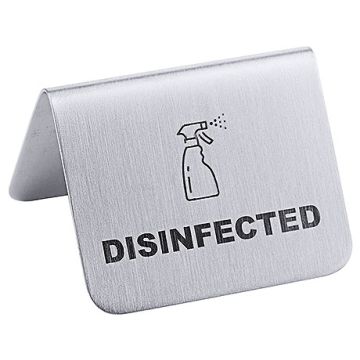 Contacto Aufsteller DISINFECTED