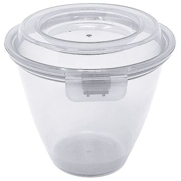 Contacto Eco-Takeouts Behälter, Klappdeckel, weiß