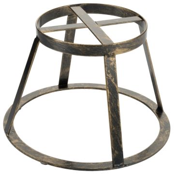 Frilich MADISON AVENUE Rundstandfuß, hoch, Antique Brass