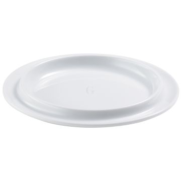 Frilich RAISER OAK Clochenplatte - Porzellanplatte, weiß