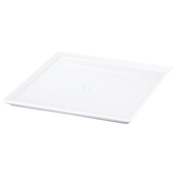 Frilich RAISER OAK Frischeplatte - Porzellanplatte, 330 x 330 mm weiß