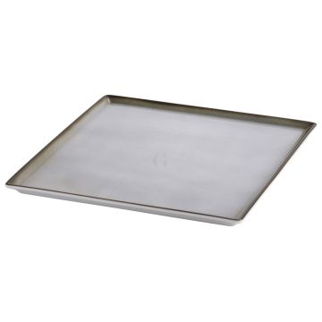 Frilich RAISER OAK Frischeplatte - Porzellanplatte, 330 x 330 mm grau